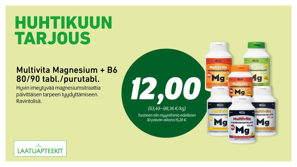 Multivita Magnesium + B6 80/90 tabl./purutabl.