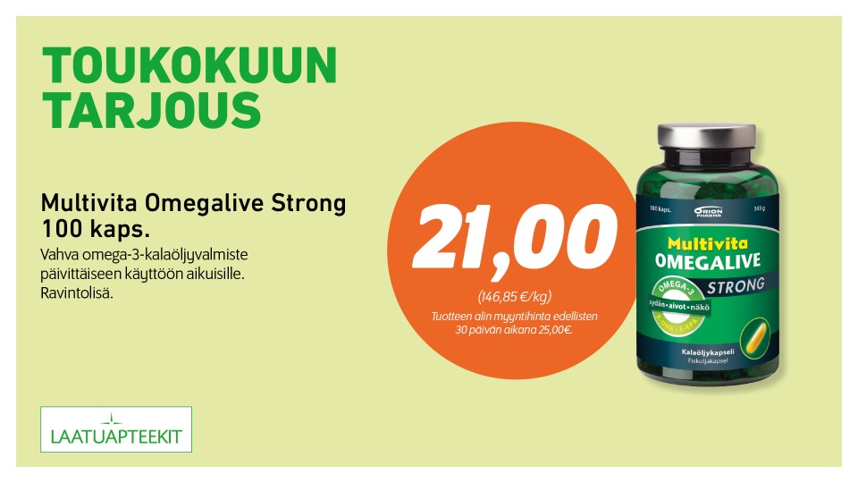 Multivita Omegalive Strong 100 kaps.