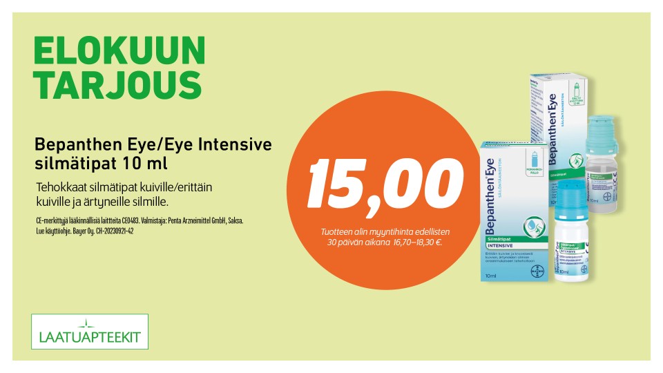 Bepanthen Eye/Eye Intensive silmätipat 10 ml
