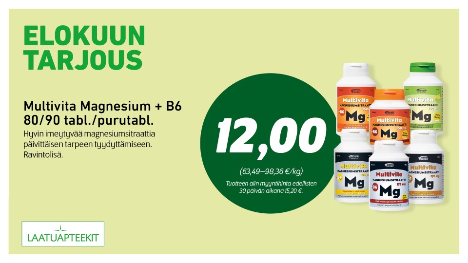 Multivita Magnesium + B6 80/90 tabl./purutabl.