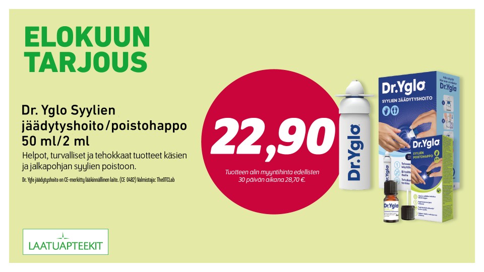 Dr. Yglo Syylien jäädytyshoito/poistohappo 50 ml/2 ml